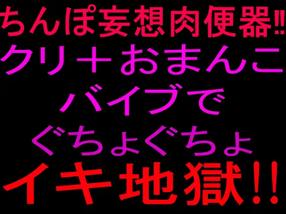 ちんぽ妄想肉便器‼クリ+おまんこバイブでぐちょぐちょイキ地獄‼